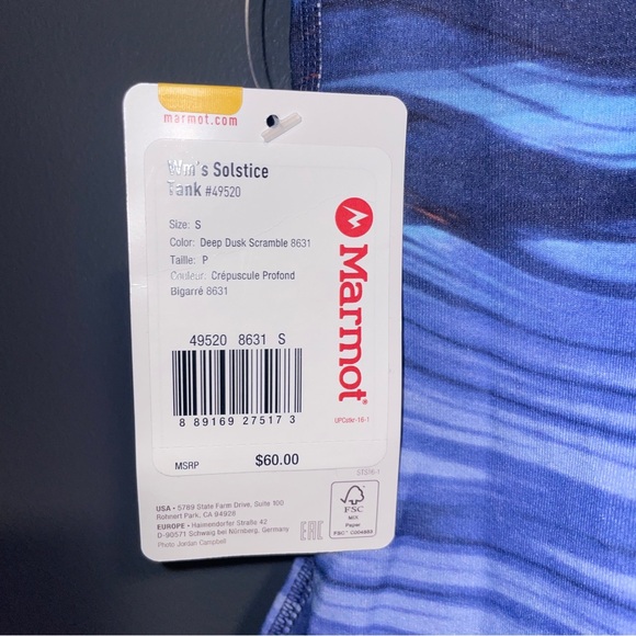Marmot Solstice Tank, size small - Picture 3 of 7